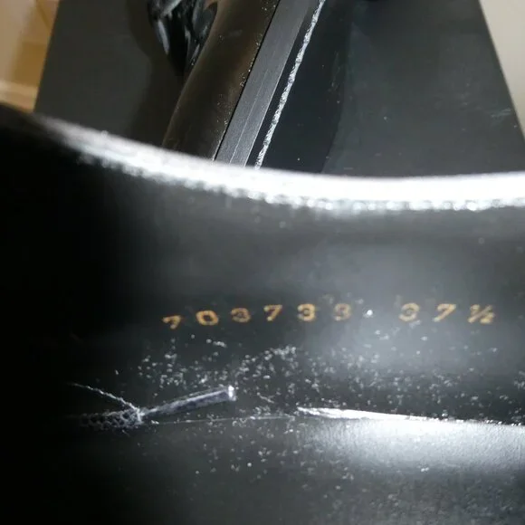 Saint Laurent Women Patent Leather Shoes Size 37.5 - Picture 10 of 10